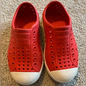 Native Kids Shoes, Red Slip-On Sneakers
